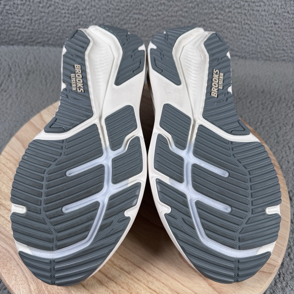 Brooks Glycerin 23 Mens 11 D Coconut Bleached Sand Grey Road Running Shoes - Picture 7 of 12